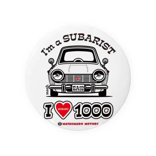 I LOVE SUBARU1000 Tin Badge