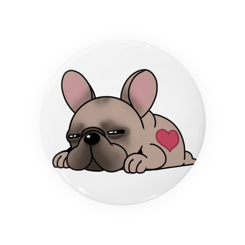 ふて寝のフレブル Tin Badge