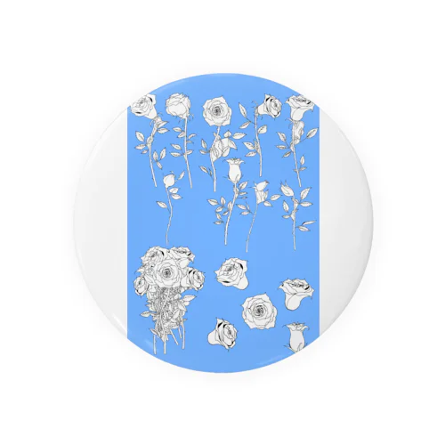 バラの花 Tin Badge