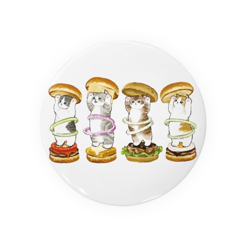 にゃんこバーガー Tin Badge
