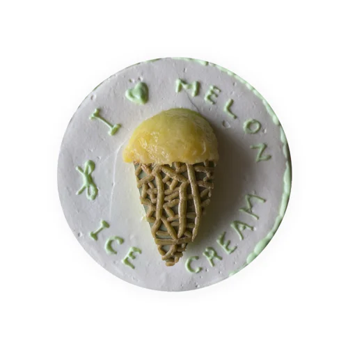 melon ice short cake Tin Badge