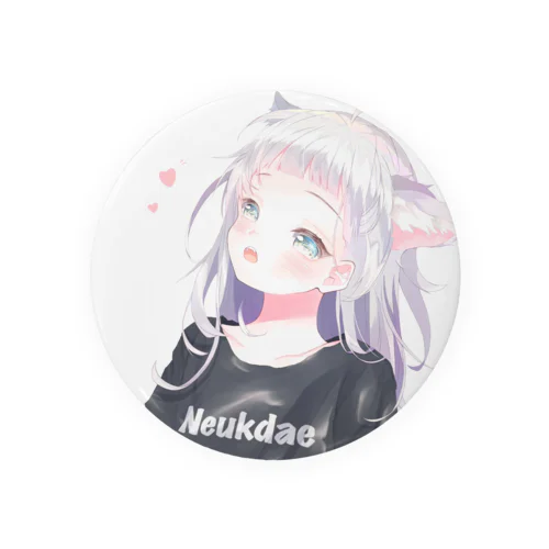 ケモ耳の女の子 Tin Badge