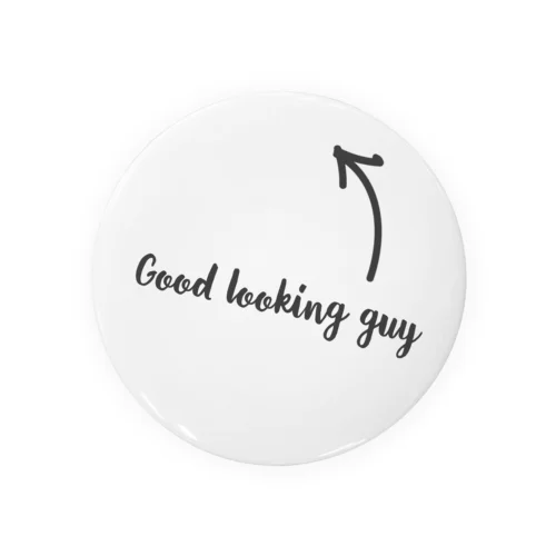 Good looking guy  イケメン Tin Badge