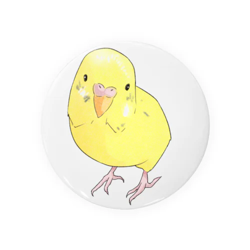 可愛いセキセイインコのパームちゃん Tin Badge