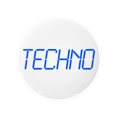 Techno  缶バッジ