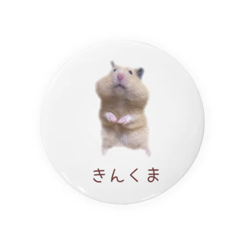 きんくまなハムちゃん Tin Badge