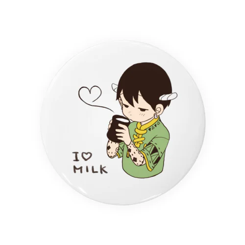 Milk love Tin Badge