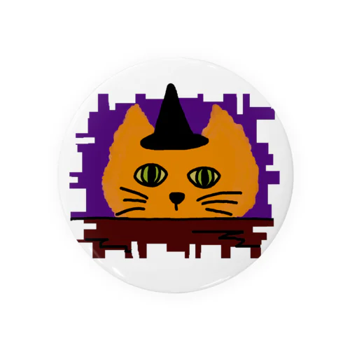 ハロウィンねこ Tin Badge