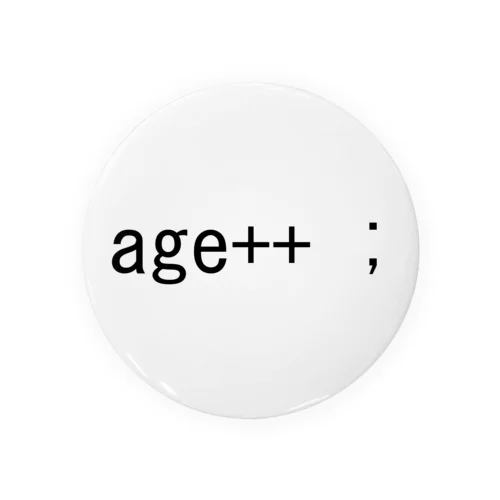 age++ ; 캔뱃지