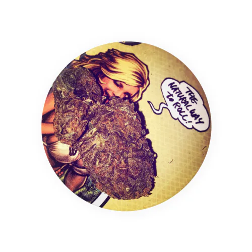 weed girl Tin Badge