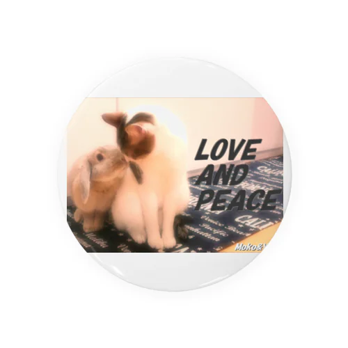 LOVE AND PEACE　ふわりVer Tin Badge