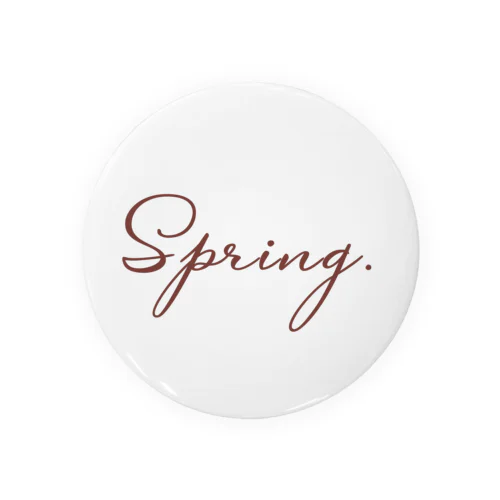 Spring. Tin Badge