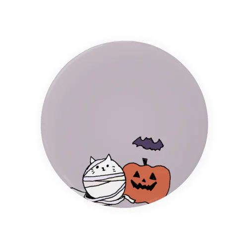 おもちねこ ハロウィン 缶バッジ