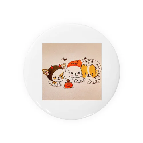 テンちゃんの🎃ハッピーハロウィン Tin Badge