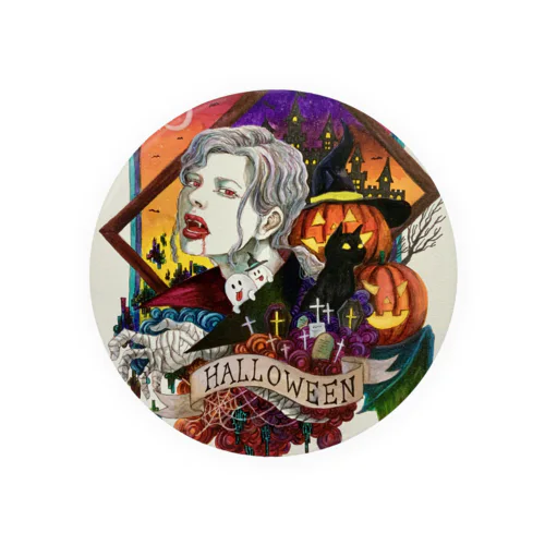 ハロウィンの夜 Tin Badge