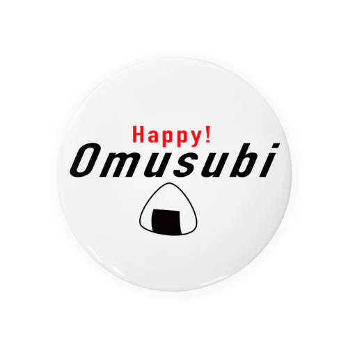 Happy Omusubi Tin Badge