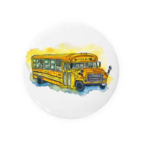 雨上がりのschool bus Tin Badge