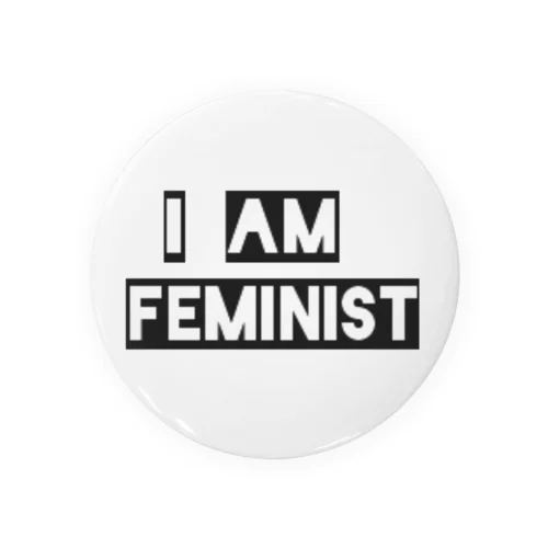 フェミニスト I AM FEMINIST 缶バッジ