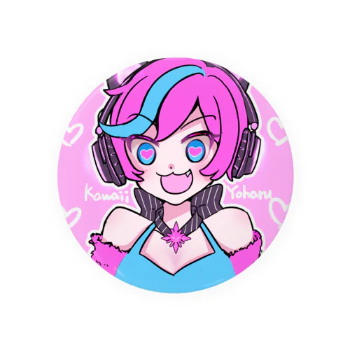 Kawaii_よはる Tin Badge