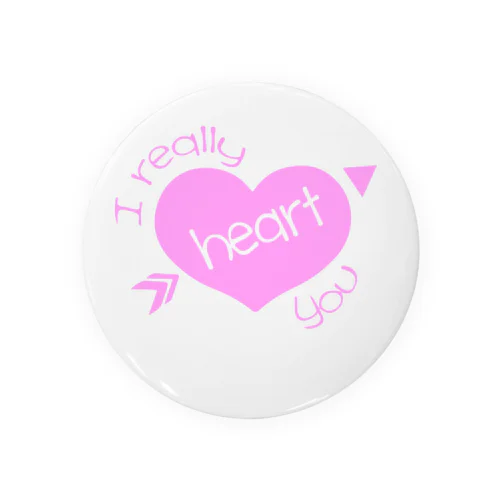 i really heart you デザイン Tin Badge