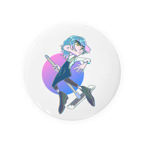 そうじマメコは笑わない Tin Badge