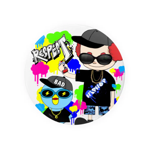 ギャングスタ＆唯我HIPHOP丸シリーズ Tin Badge