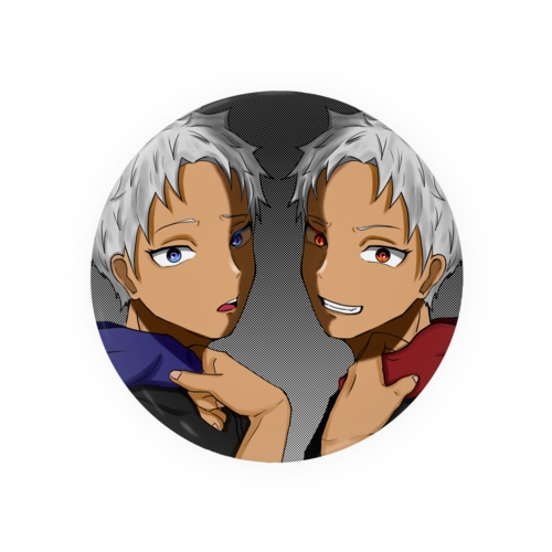 オリキャラ双子缶バッジ Tin Badge