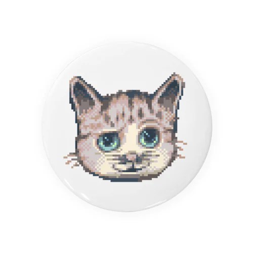 訝しげキャット Tin Badge