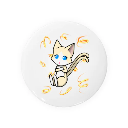 はちわれ靴下の猫又ちゃん Tin Badge