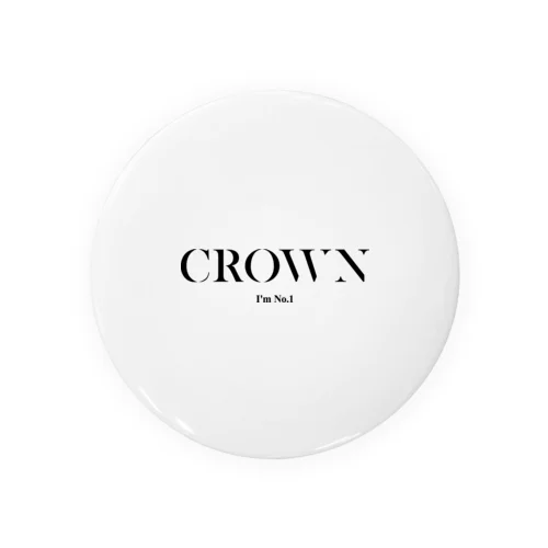 CROWN 缶バッジ