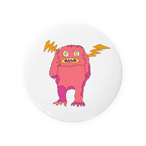 depressed yeti (hyperacusis) Tin Badge