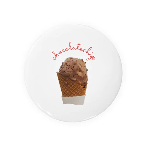 chocolate chip ice cream Tin Badge