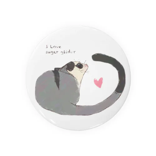 フクモモ愛好会。(I Love) Tin Badge