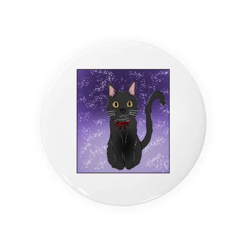 黒猫の夜空 Tin Badge