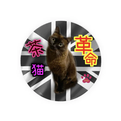 茶猫革命 Tin Badge