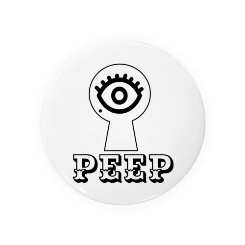 peep Tin Badge