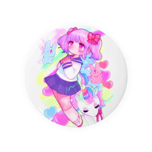 きゃわきゃわ Tin Badge