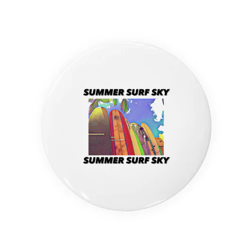 SUMMER SURF SKY Tin Badge
