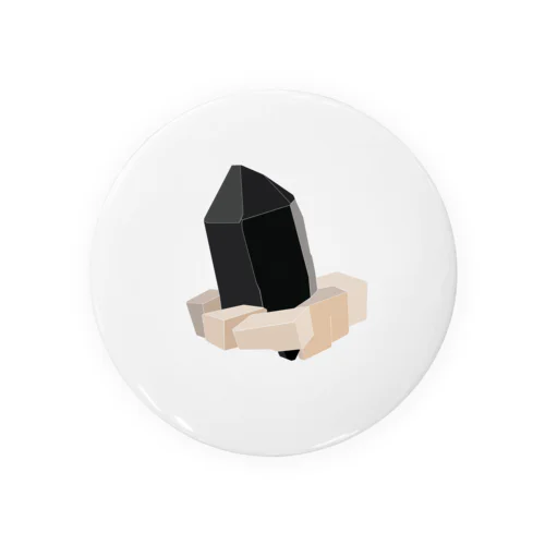 モリオン(黒水晶) "グラフィックVer." Tin Badge