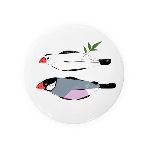 ひもの文鳥 Tin Badge