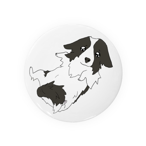 ボーダーコリーのぴえんビリー！ Tin Badge