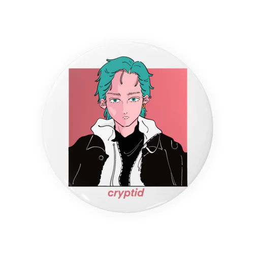 cryptid Retro Boy  Tin Badge