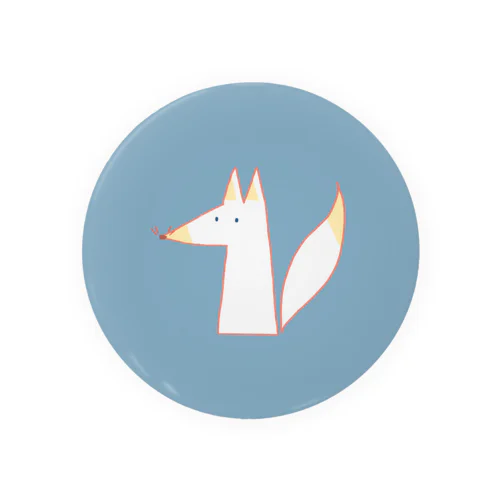 Kitsune shiro Tin Badge