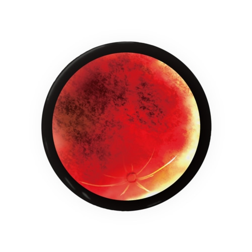 血染めの月/缶バッチ75ｍｍ Tin Badge