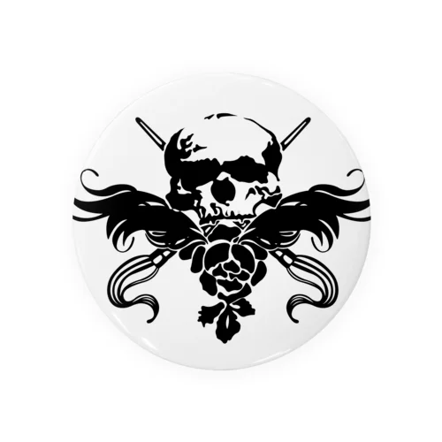 skull wing 1 Tin Badge