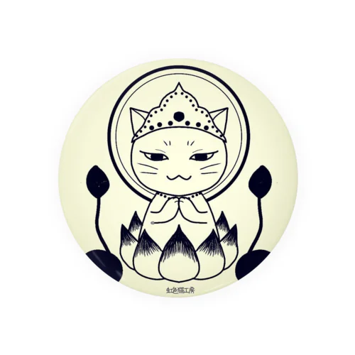 猫観音 Tin Badge