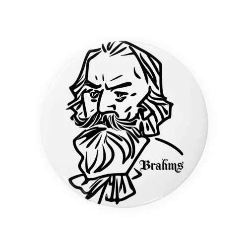 Brahms Tin Badge