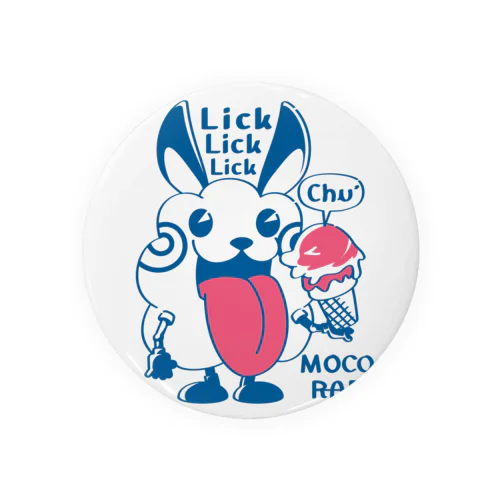 CT123 モコモコラビット1号*Lick Lick Lick*s 缶バッジ