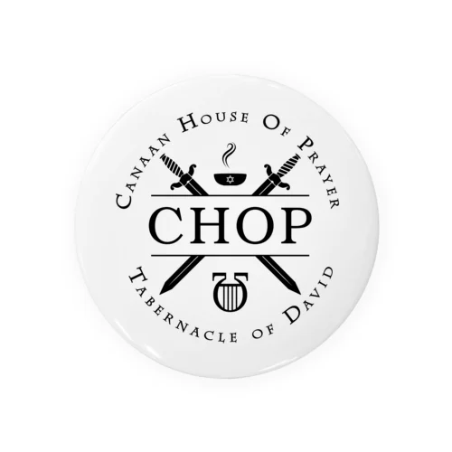 CHOP ブラックロゴ 缶バッジ