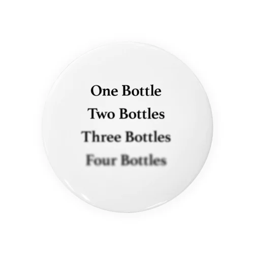 bottles Tin Badge